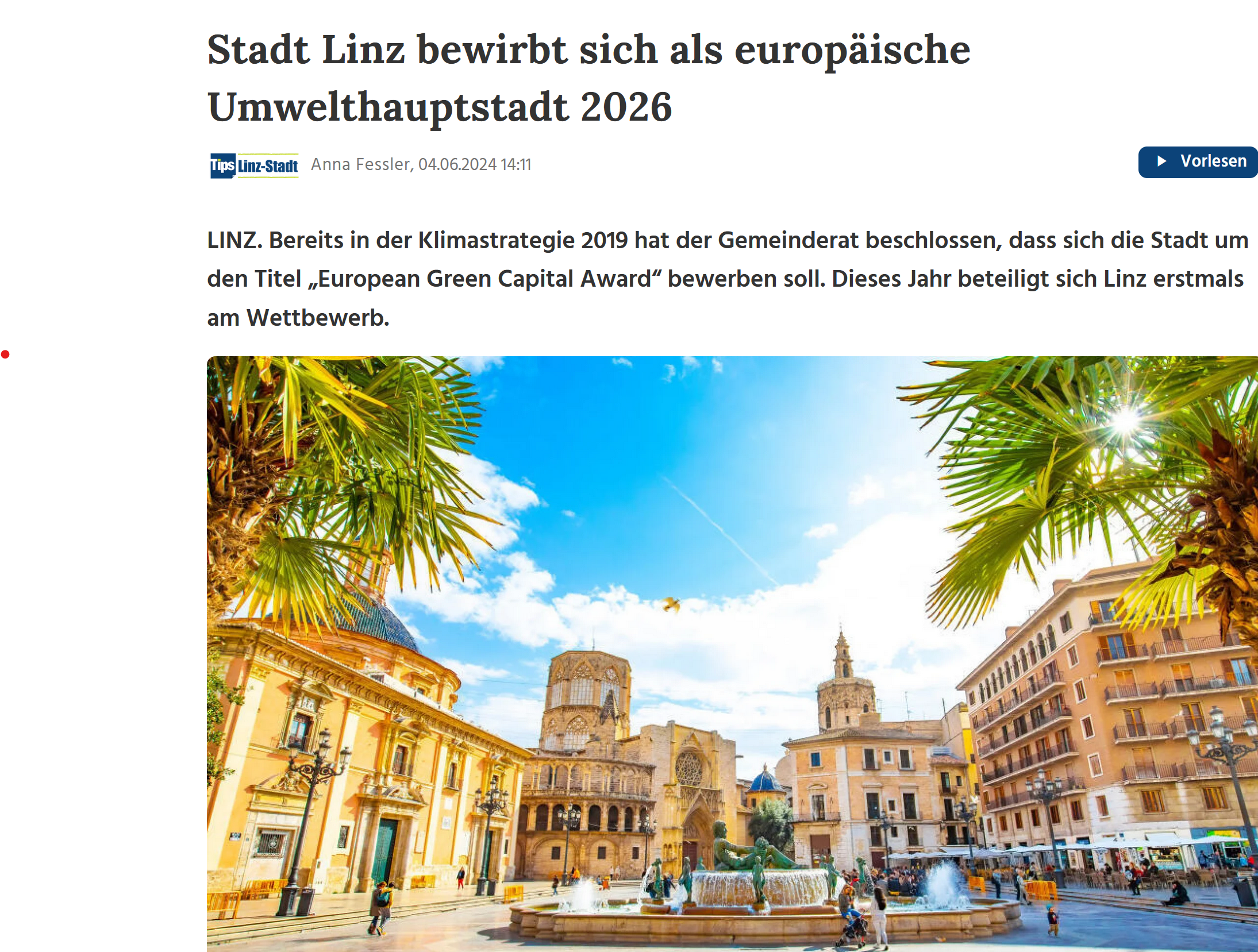 Linz bewirbt sich als Umwelthauptstadt – ein Kommentar